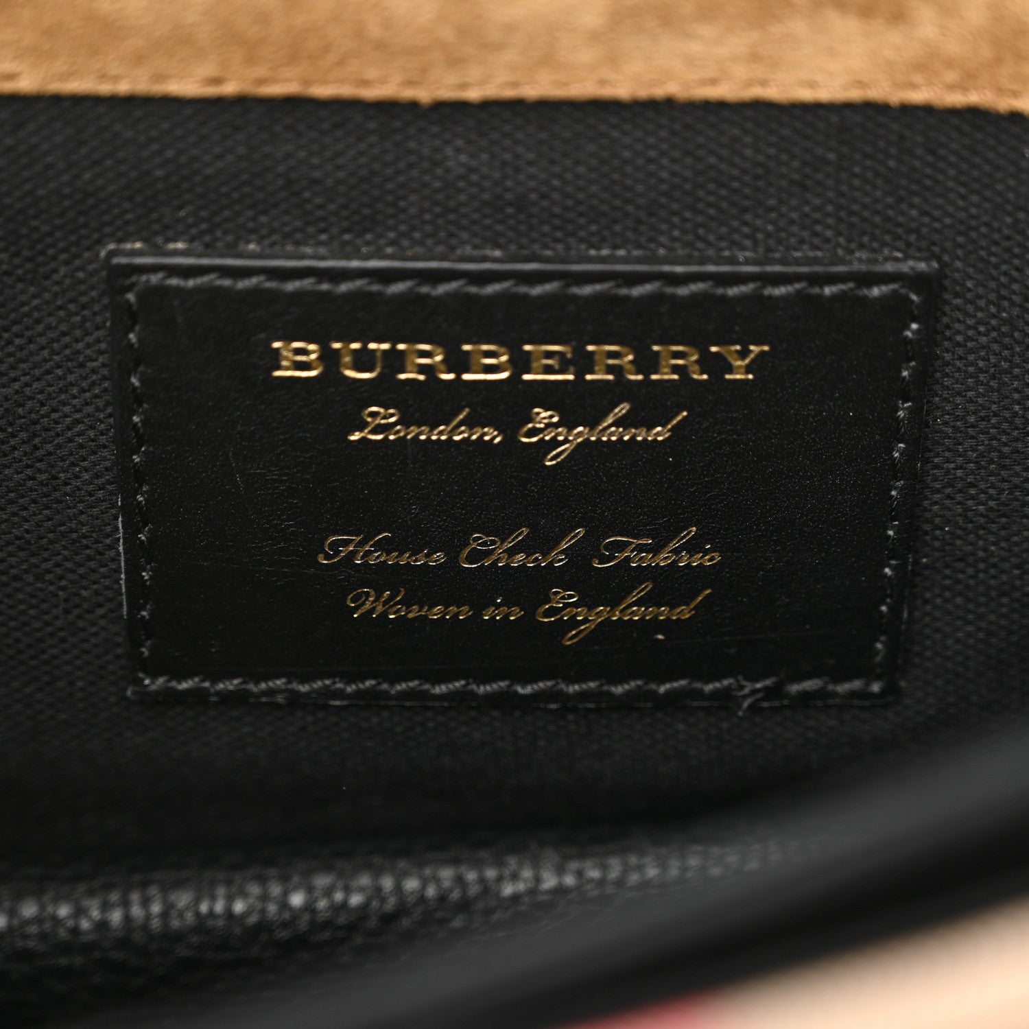 Burberry Derby Calfskin House Check Small Macken Crossbody Bag Black 6 of 14