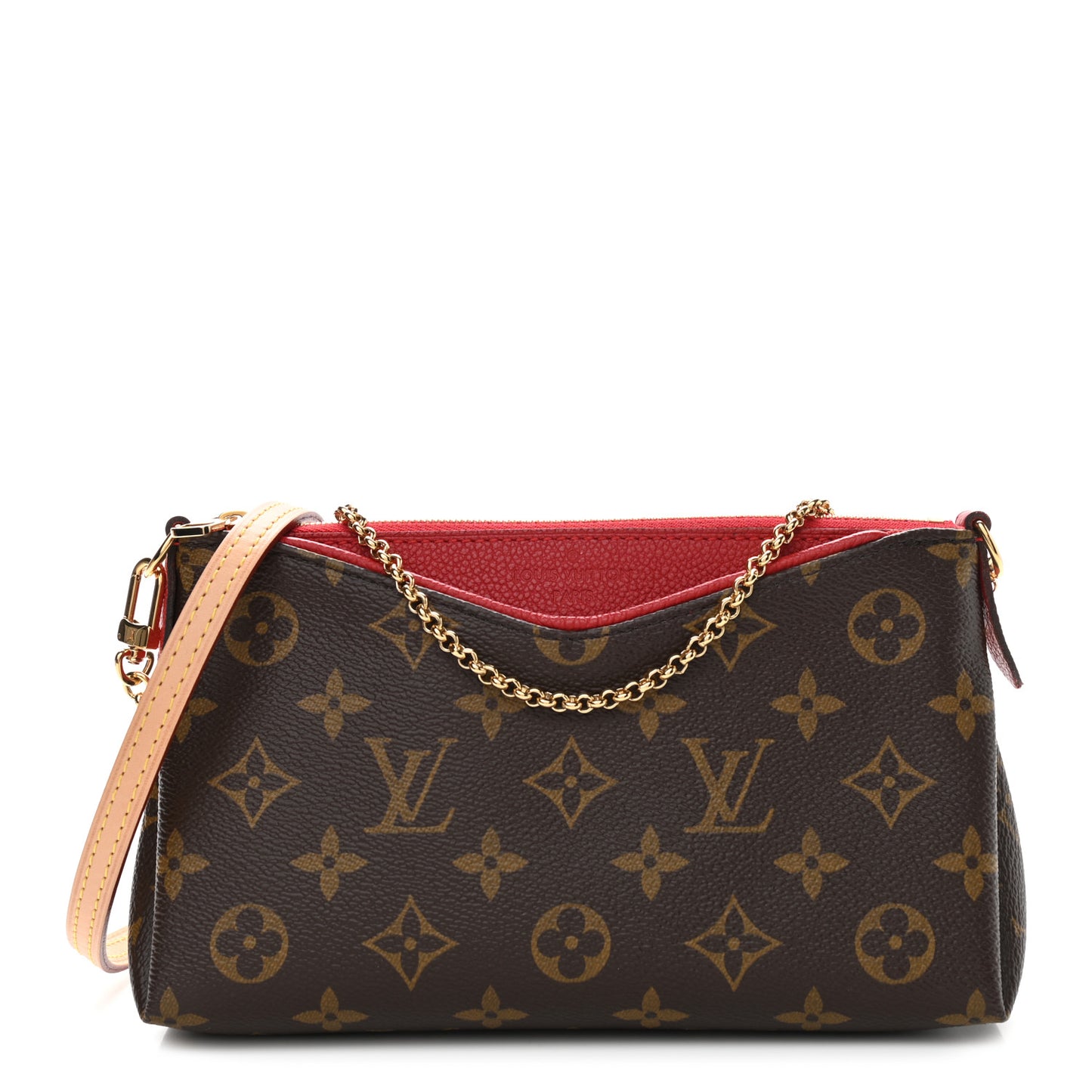 Monogram Pallas Clutch Cherry