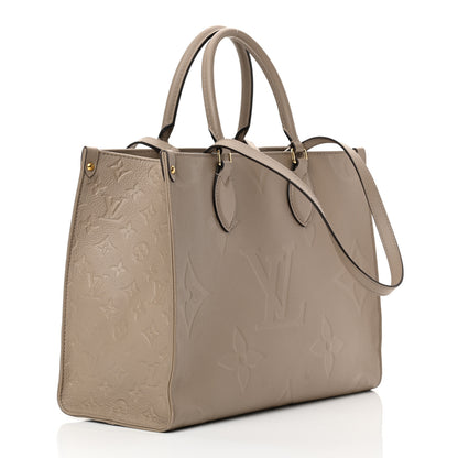 Louis Vuitton Empreinte Monogram Giant Onthego MM Tourterelle 3 of 15