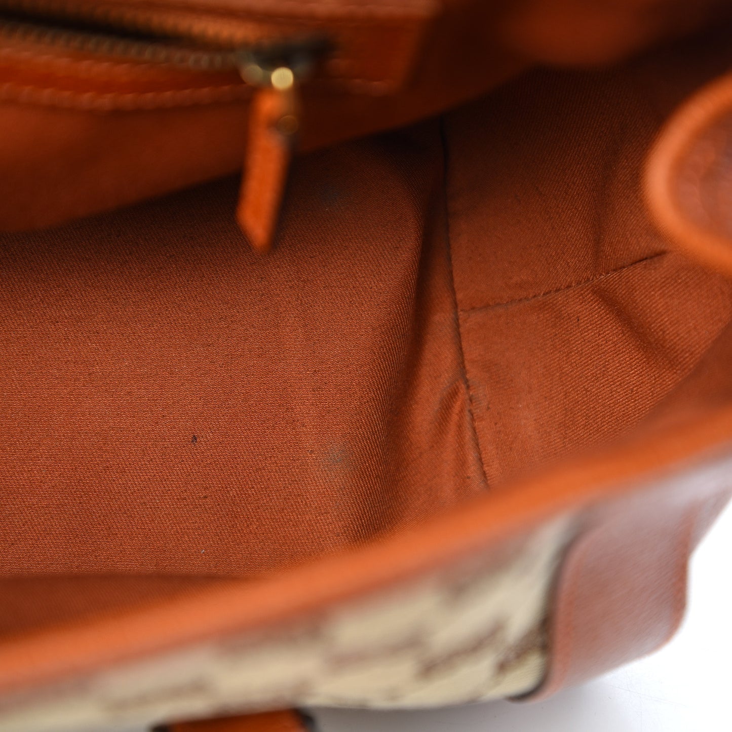 Monogram Bamboo Bullet Satchel Brown
