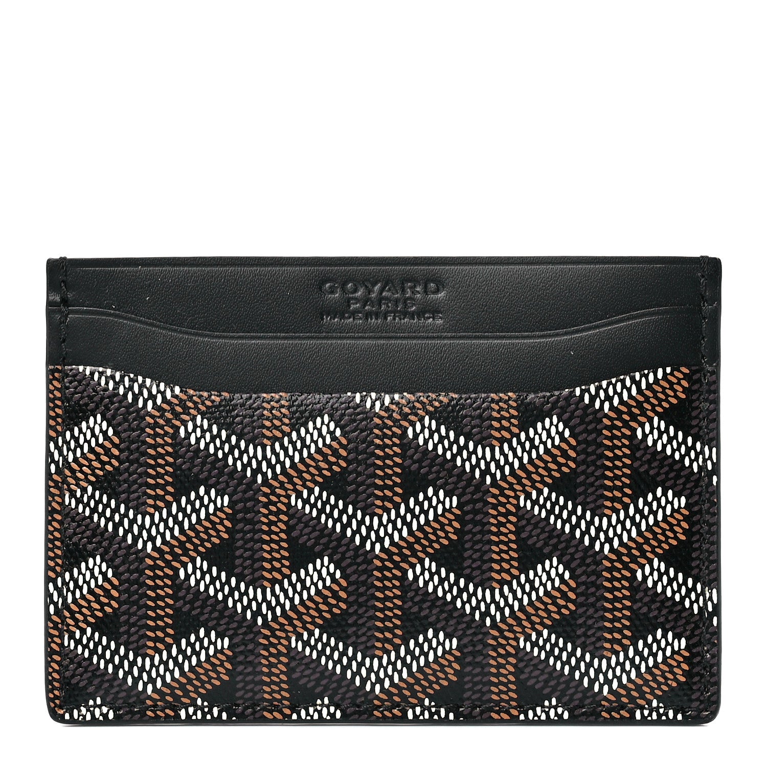 Goyard Goyardine Saint Sulpice Card Holder Black 1 of 11