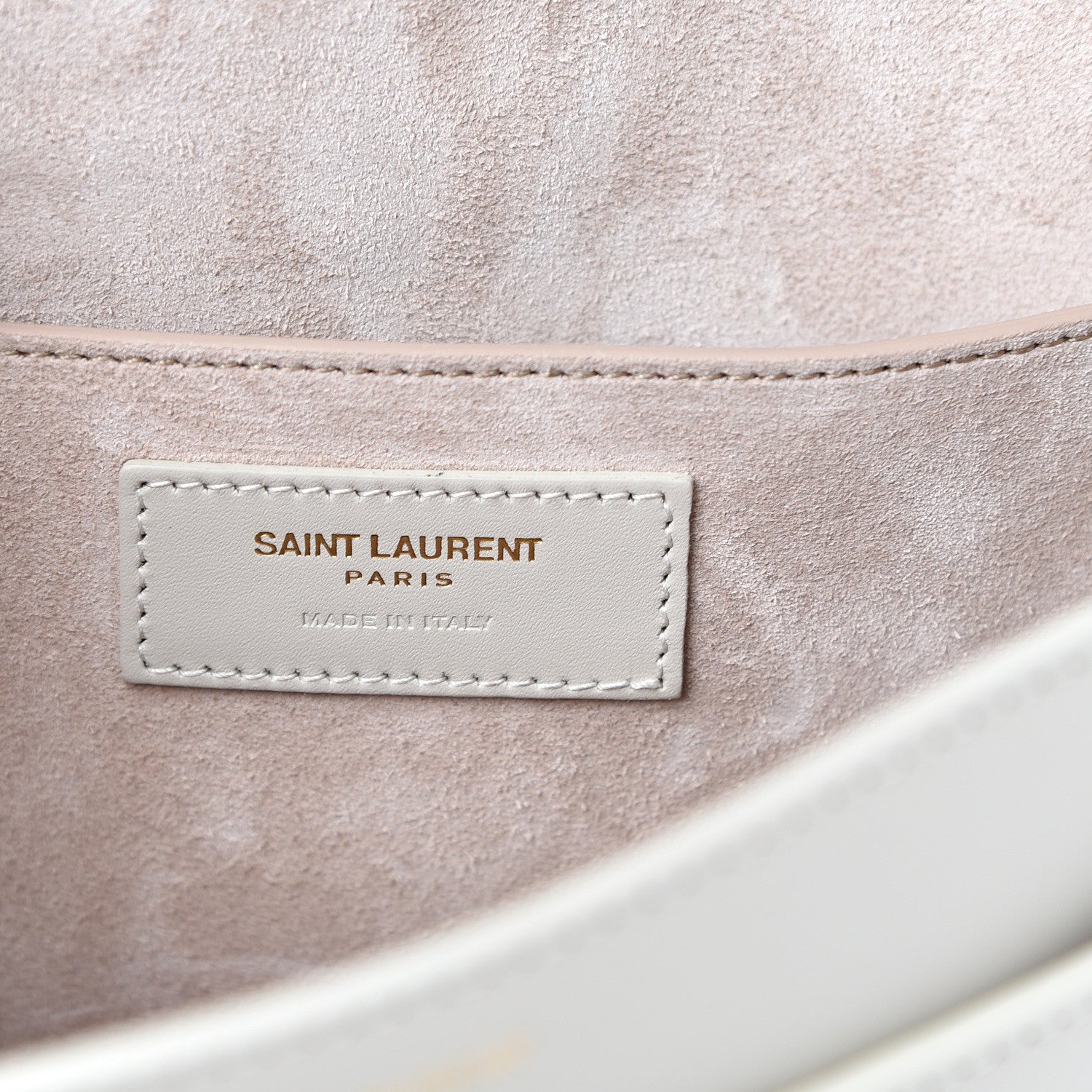 Saint Laurent Calfskin Betty Messenger White 5 of 13