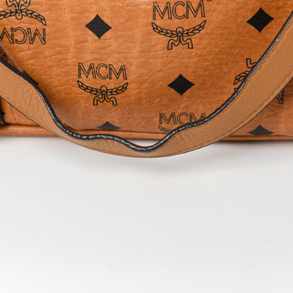 MCM Visetos Medium Essentials Shopper Tote Cognac 11 of 12