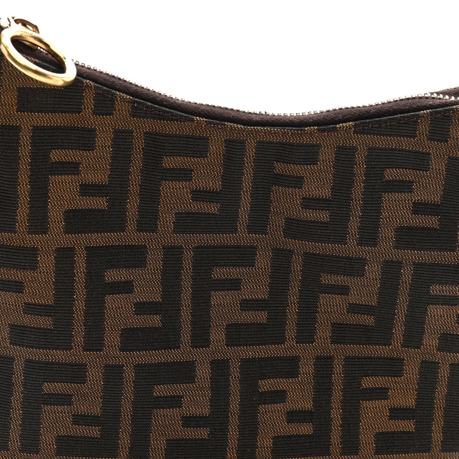 Fendi Zucca Small Oyster Tobacco Petrolio 7 of 9