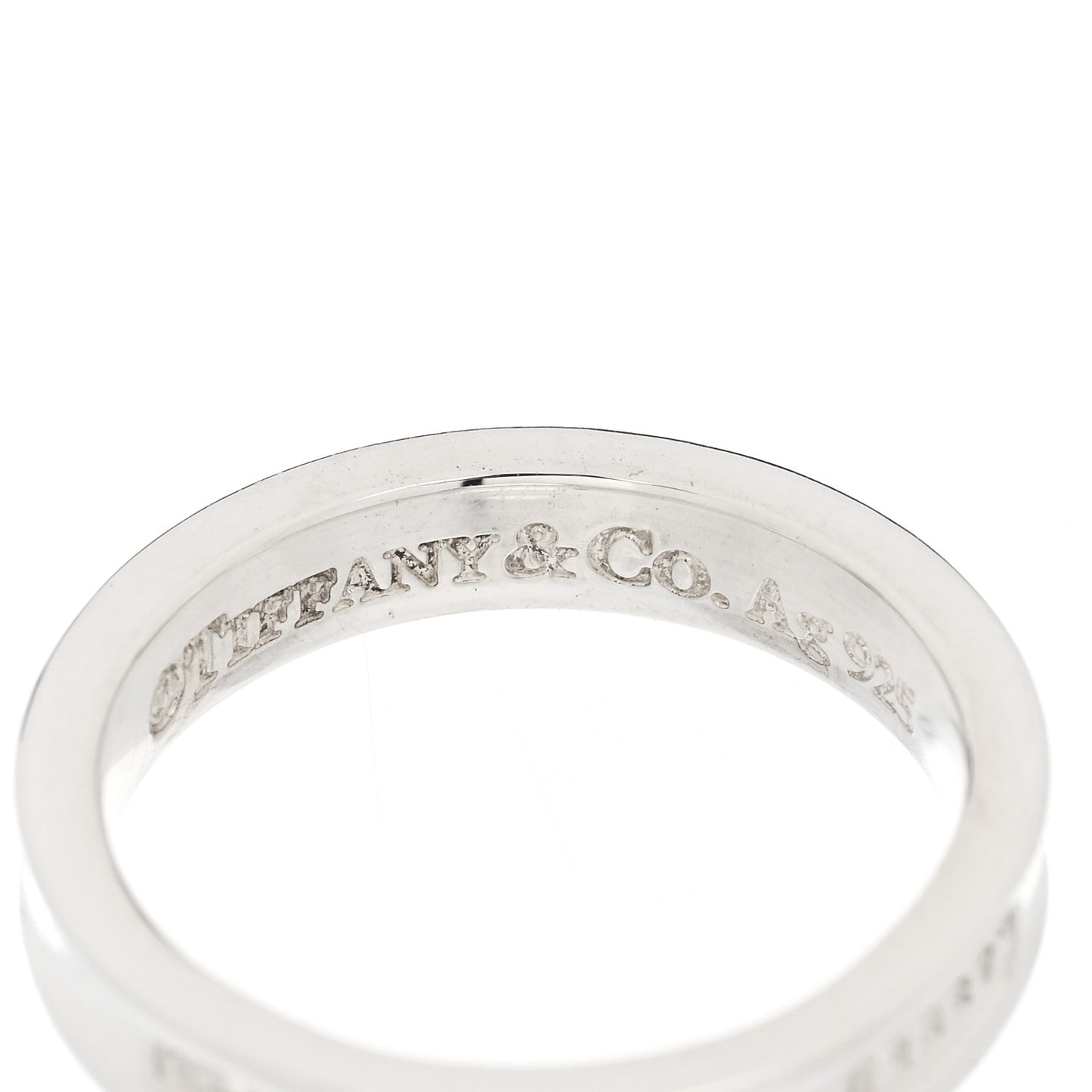 Sterling Silver Narrow 1837 Band Ring 52 6