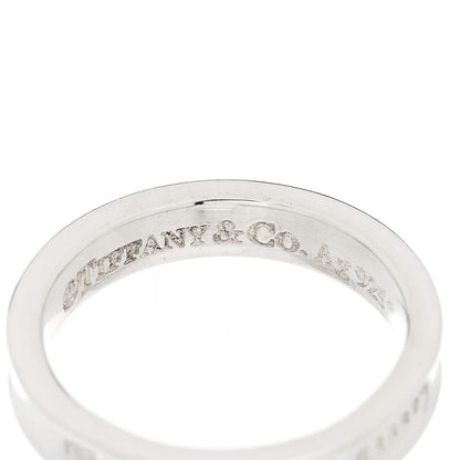 Tiffany Sterling Silver Narrow 1837 Band Ring 52 6 4 of 4
