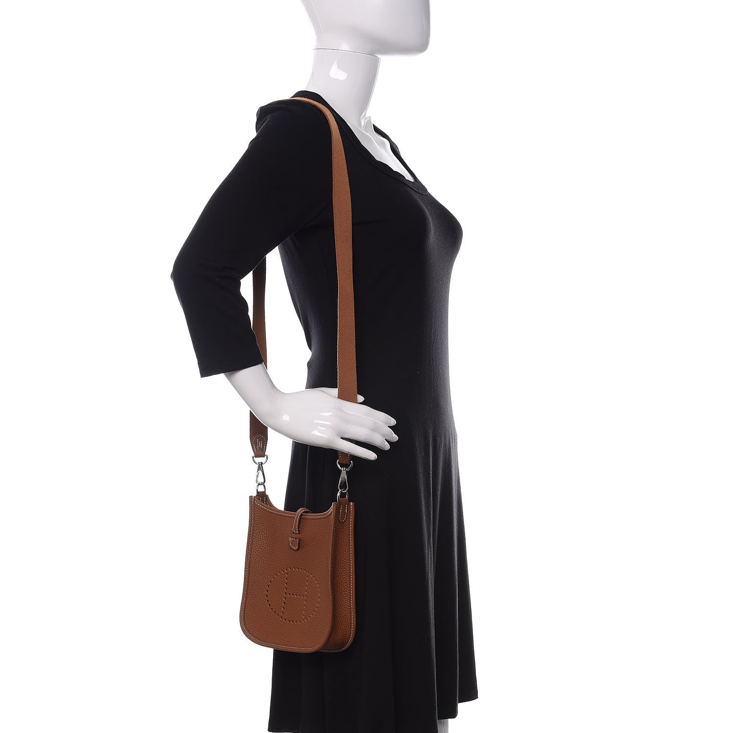 Hermes Taurillon Clemence Evelyne TPM Gold 2 of 10