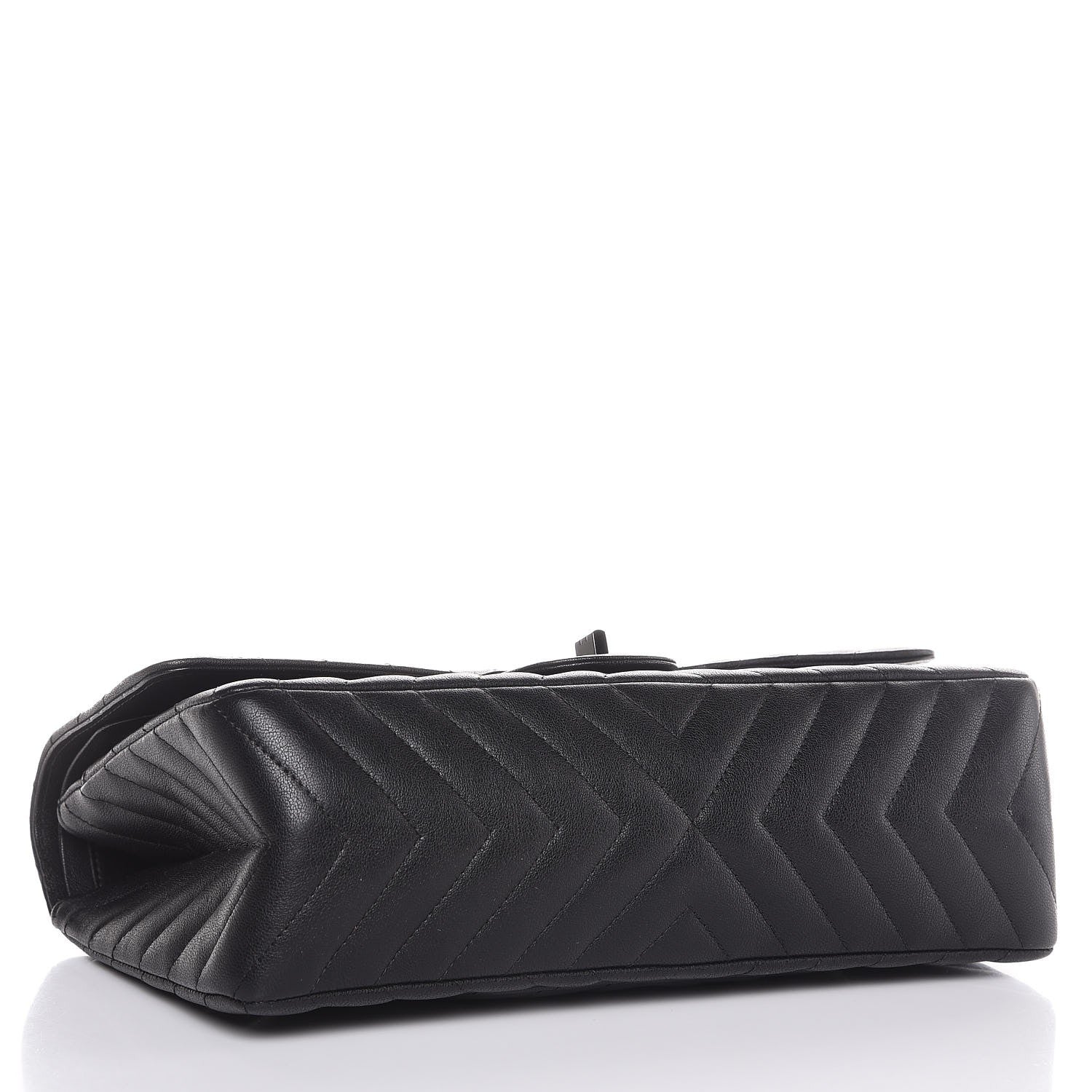 Chanel Sheepskin Chevron Quilted 2.55 Reissue 226 Flap So Black 5 of 10