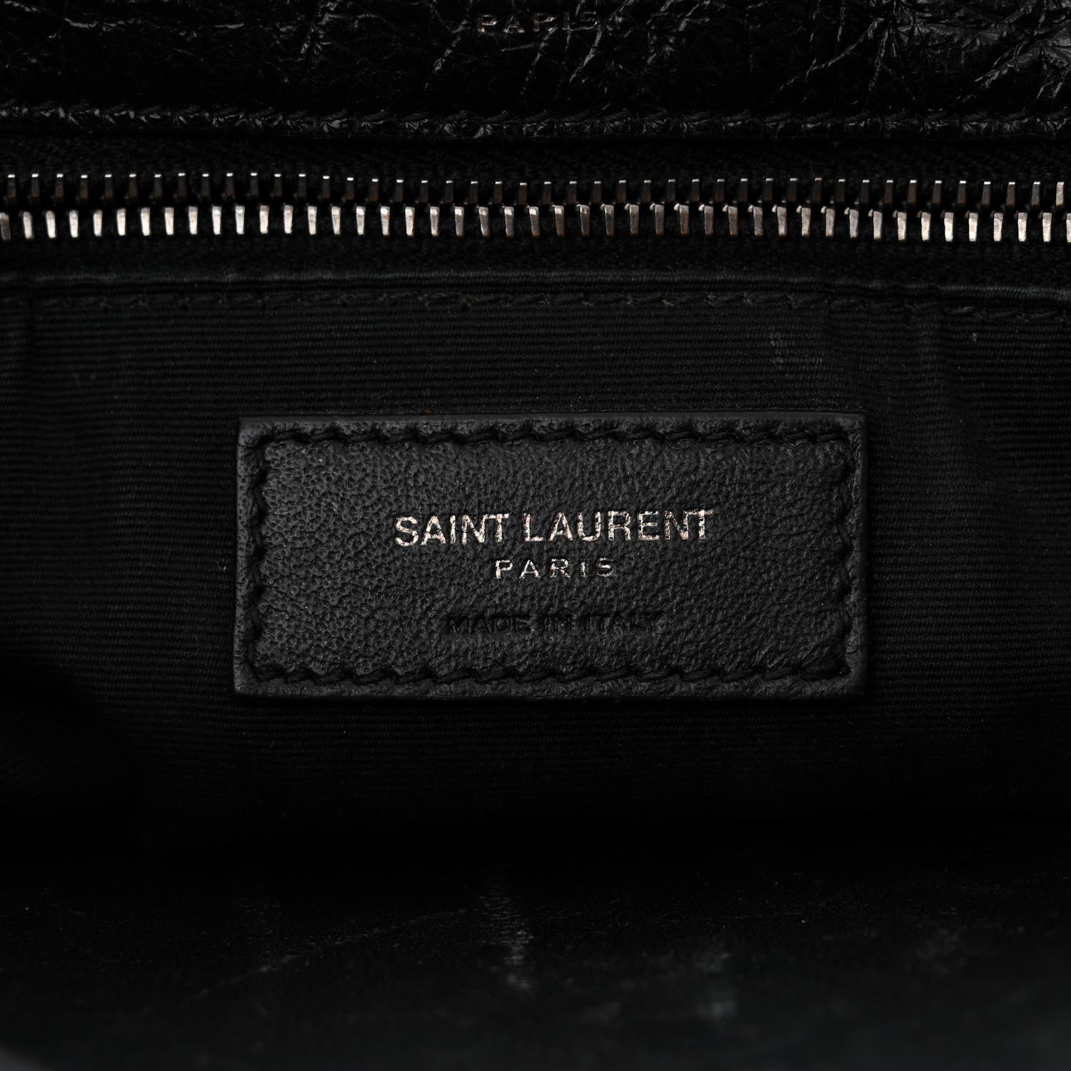 Saint Laurent Crinkled Calfskin Matelasse Monogram Medium Niki Chain Satchel Black 6 of 11
