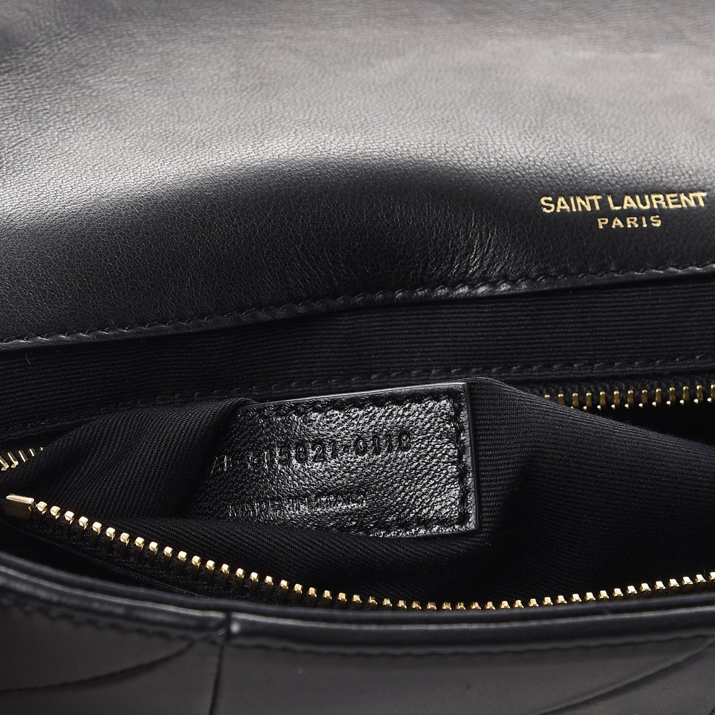 Lambskin Patchwork Monogram Medium Jamie Black