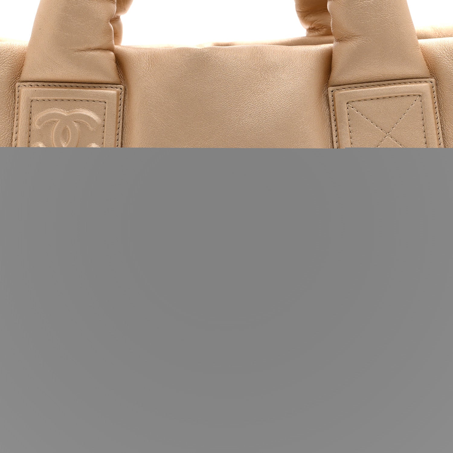 Chanel Metallic Lambskin Medium Coco Cocoon Reversible Tote Light Gold 7 of 9
