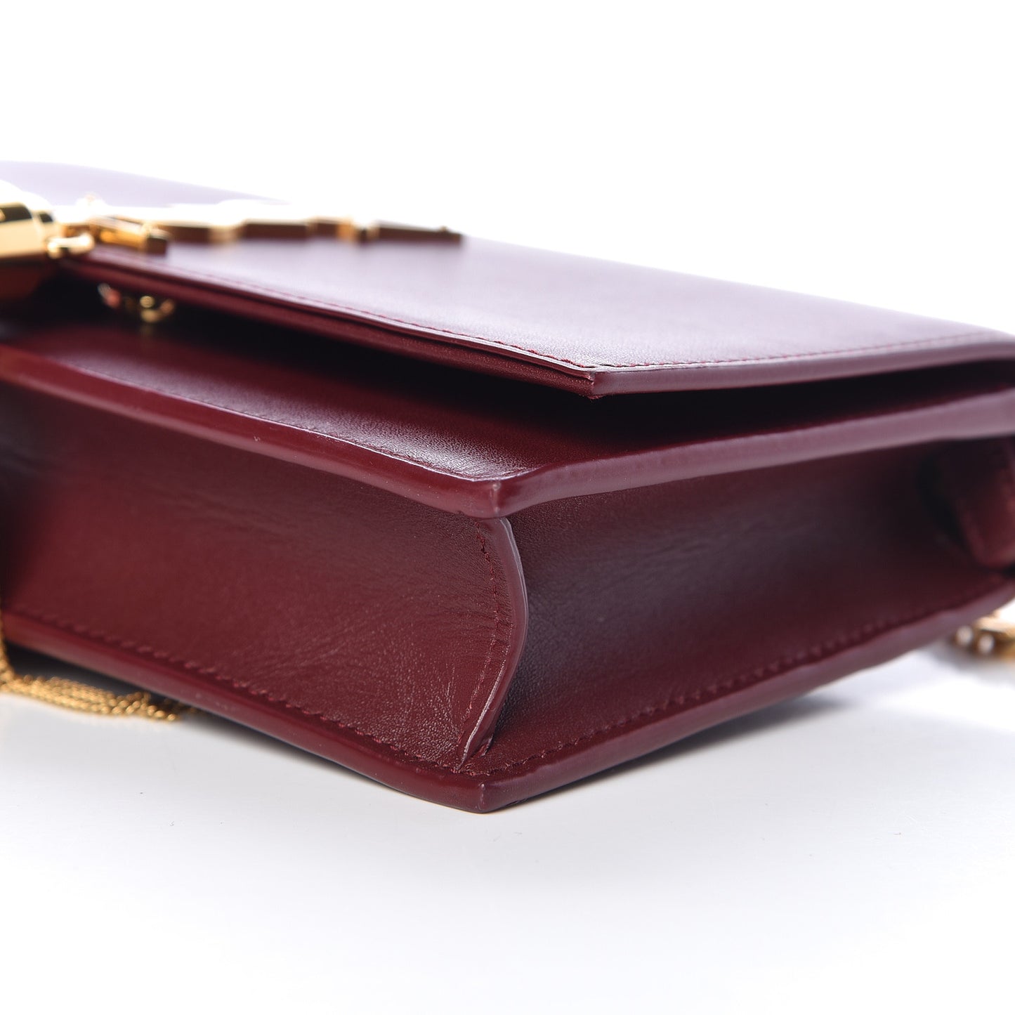 Smooth Calfskin Classic Monogram Kate Tassel Chain Wallet Palissandre