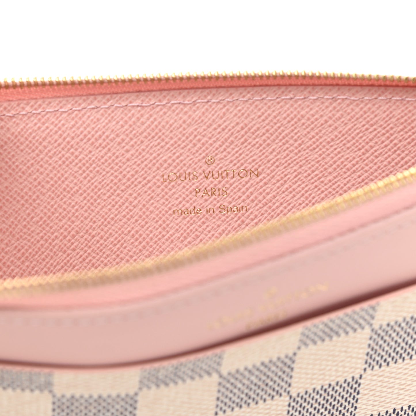 Damier Azur Slim Purse Rose Ballerine