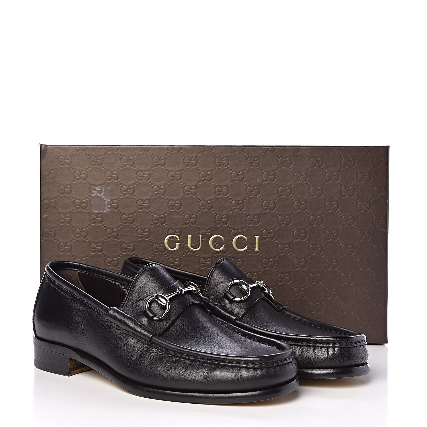 Gucci Calfskin Mens 1953 Horsebit Loafers 7.5 Black 12 of 12