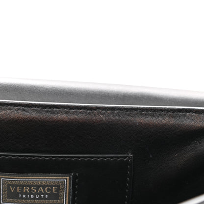 Versace Nappa Crystal Embroidered Medium Icon Flap Black 12 of 14