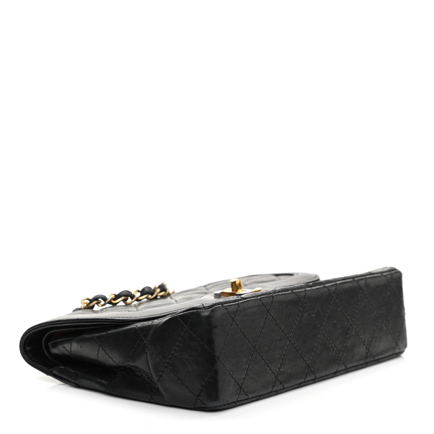 Chanel Lambskin Quilted Small Double Flap Bag Black 4 of 12