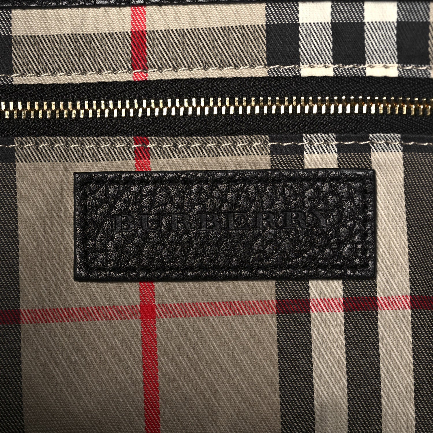 Burberry London Grainy Calfskin Medium Baynard Tote Black 6 of 14