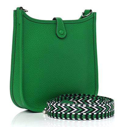 Hermes Taurillon Clemence Allegro Evelyne TPM Bamboo 2 of 4