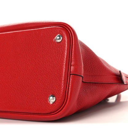 Hermes Taurillon Clemence Bolide 35 Rouge Casaque 9 of 9