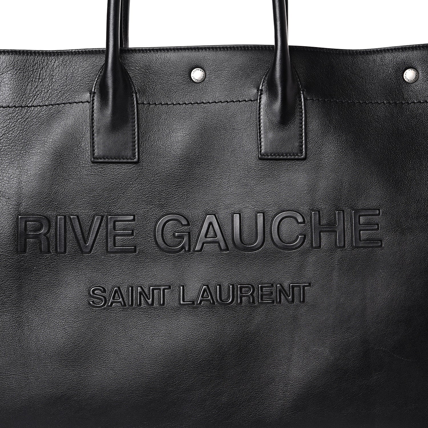 Saint Laurent Vitello Rive Gauche Large Tote Black 7 of 12