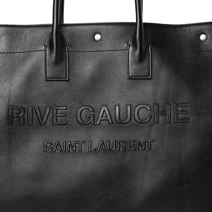 Saint Laurent Vitello Rive Gauche Large Tote Black 7 of 12