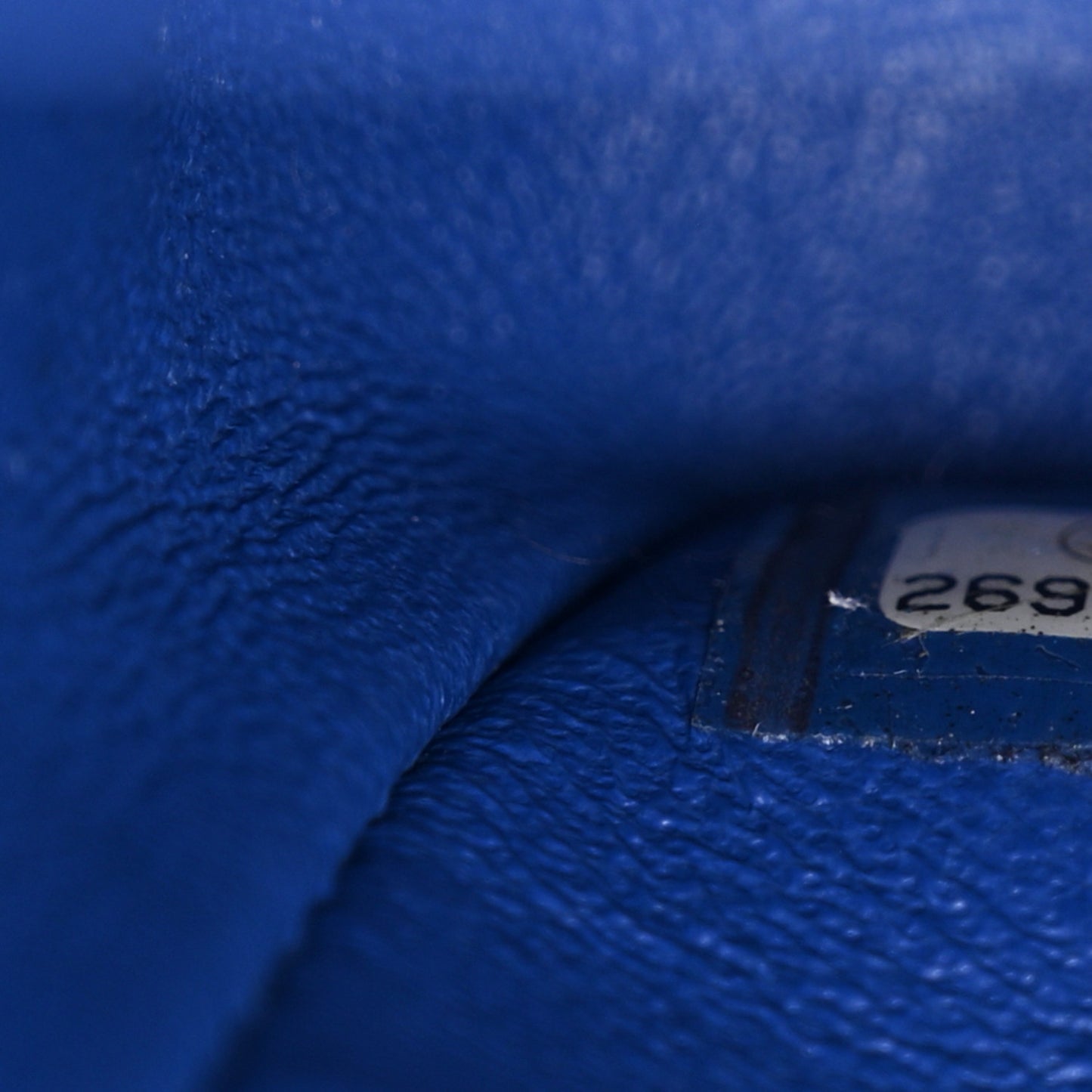 Lambskin Quilted Small Double Flap Blue