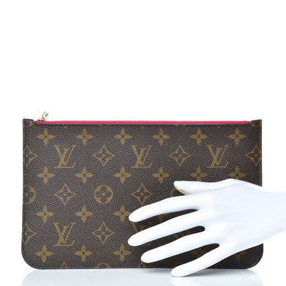 Louis Vuitton Monogram Neverfull MM GM Pochette Pivoine 2 of 8