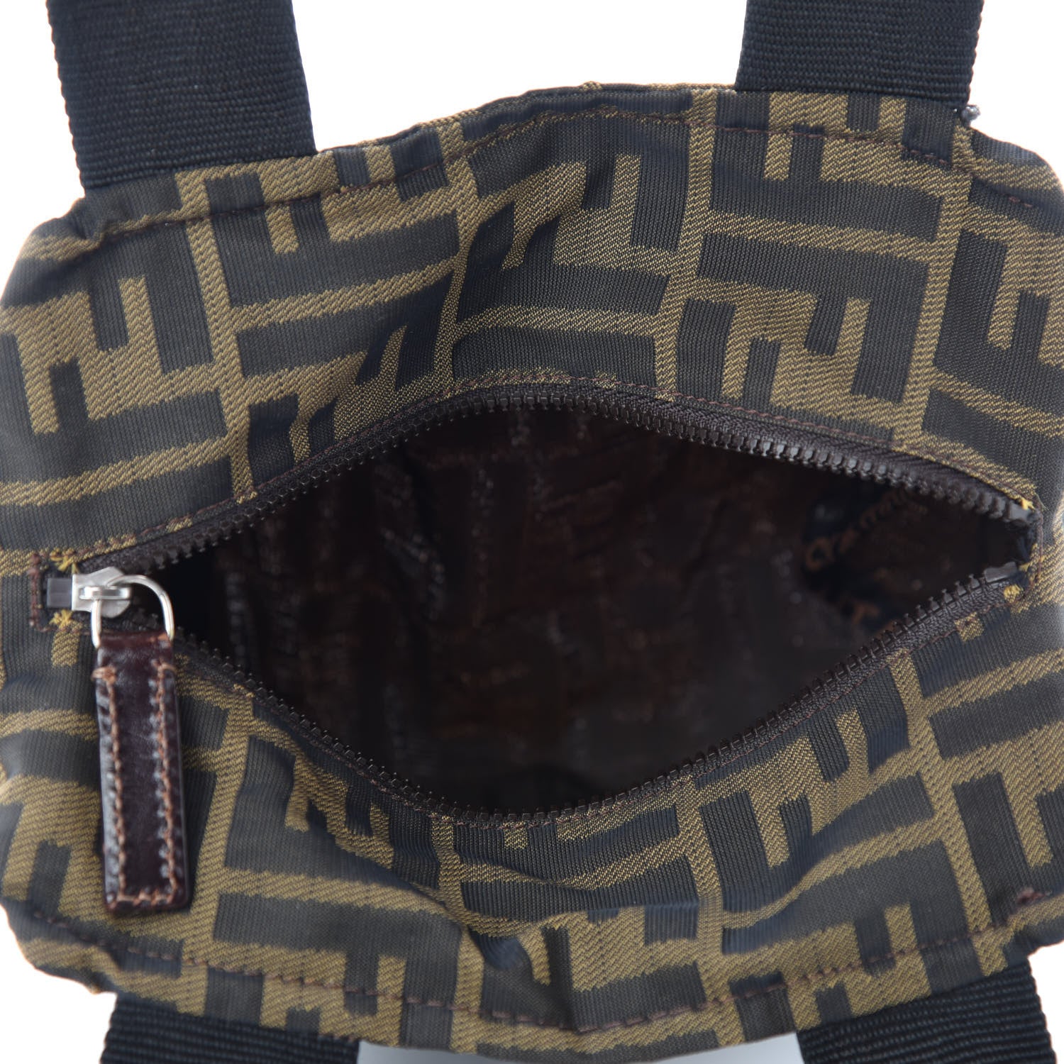 Fendi Fabric FF 1925 Mini Cosmetic Bag Tobacco 5 of 13