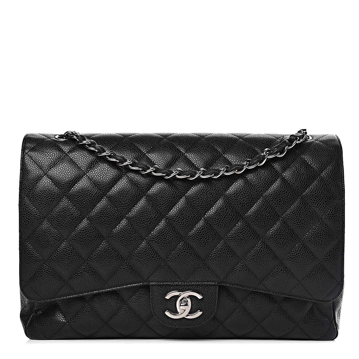 Chanel Caviar Quilted Maxi Double Flap Black 1 of 19