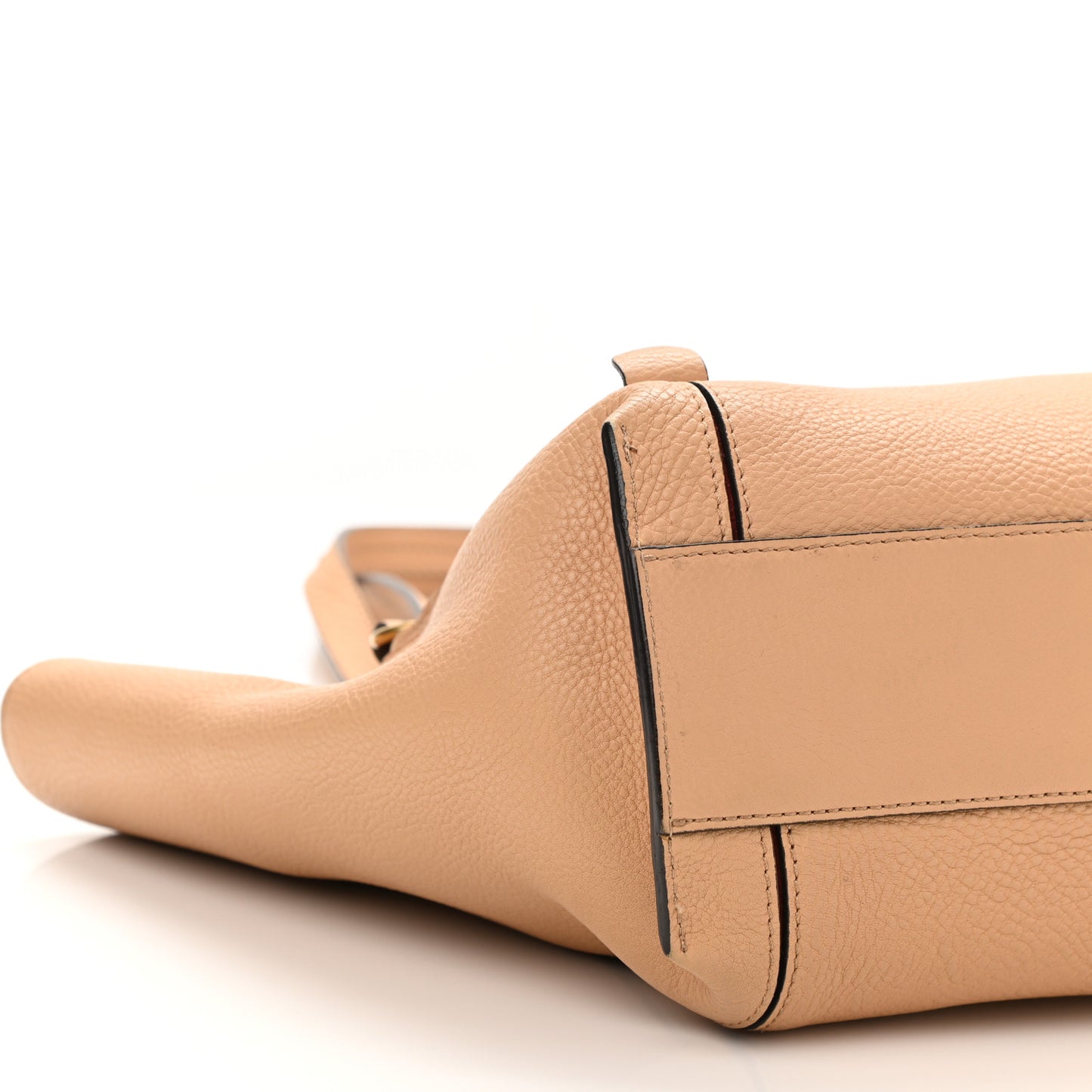 Smooth Calfskin Small Milo Shopping Tote Beige