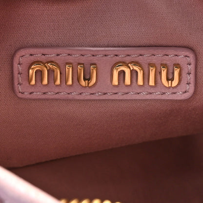 Miu Miu Nappa Matelasse Small Wander Hobo Alabaster Pink 6 of 9