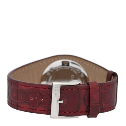 Gucci Stainless Steel Calfskin 31mm 104 Quartz Watch Burgundy 3 of 4