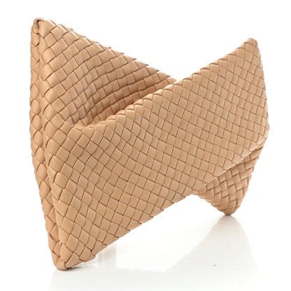 Bottega Veneta Nappa Intrecciato Crisscross Clutch Porridge 2 of 5