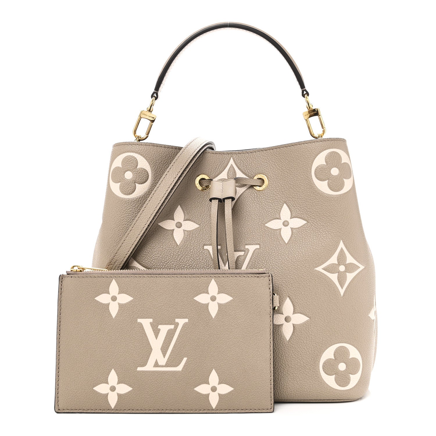 Louis Vuitton Empreinte Monogram Giant Neonoe MM Tourterelle Creme 3 of 11