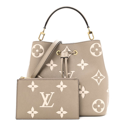 Louis Vuitton Empreinte Monogram Giant Neonoe MM Tourterelle Creme 3 of 11