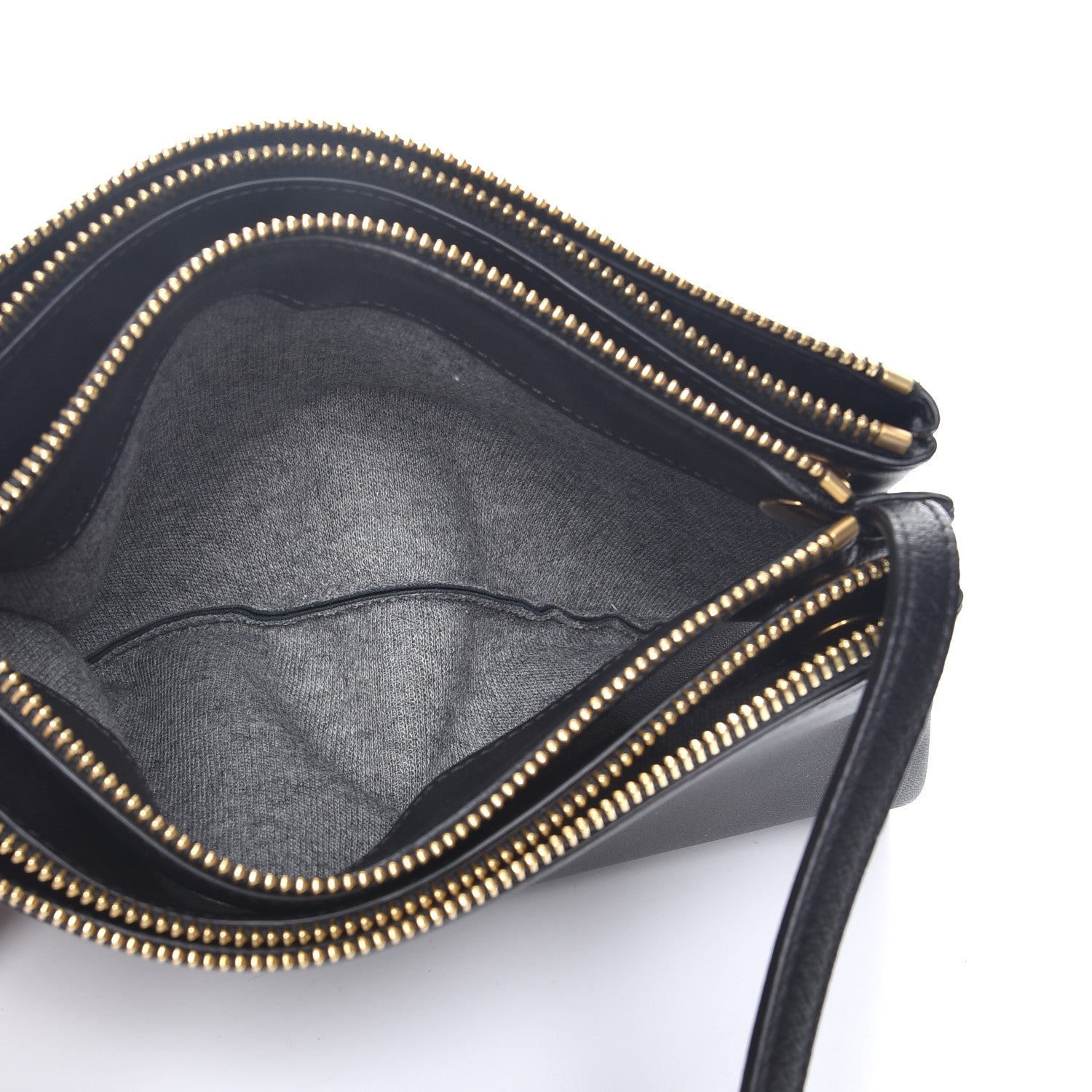 Celine Lambskin Small Trio Crossbody Bag Black 5 of 10