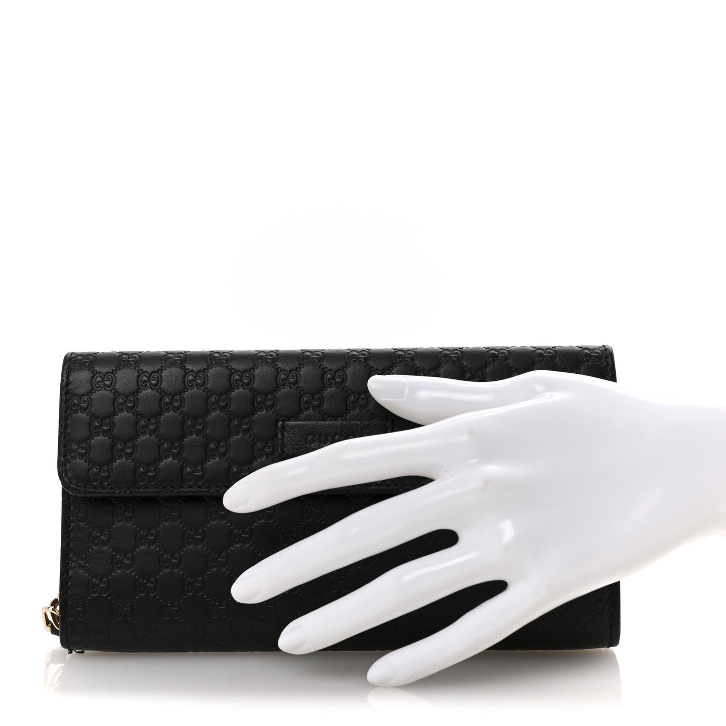 Soft Microguccissima Continental Zip Wallet Black