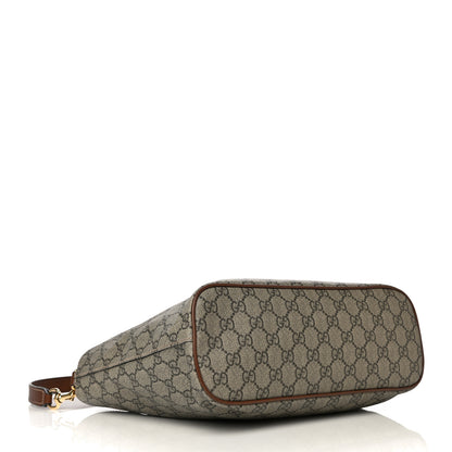 Gucci Soft GG Supreme Monogram Small Crossbody Tote Beige Cuir 4 of 11