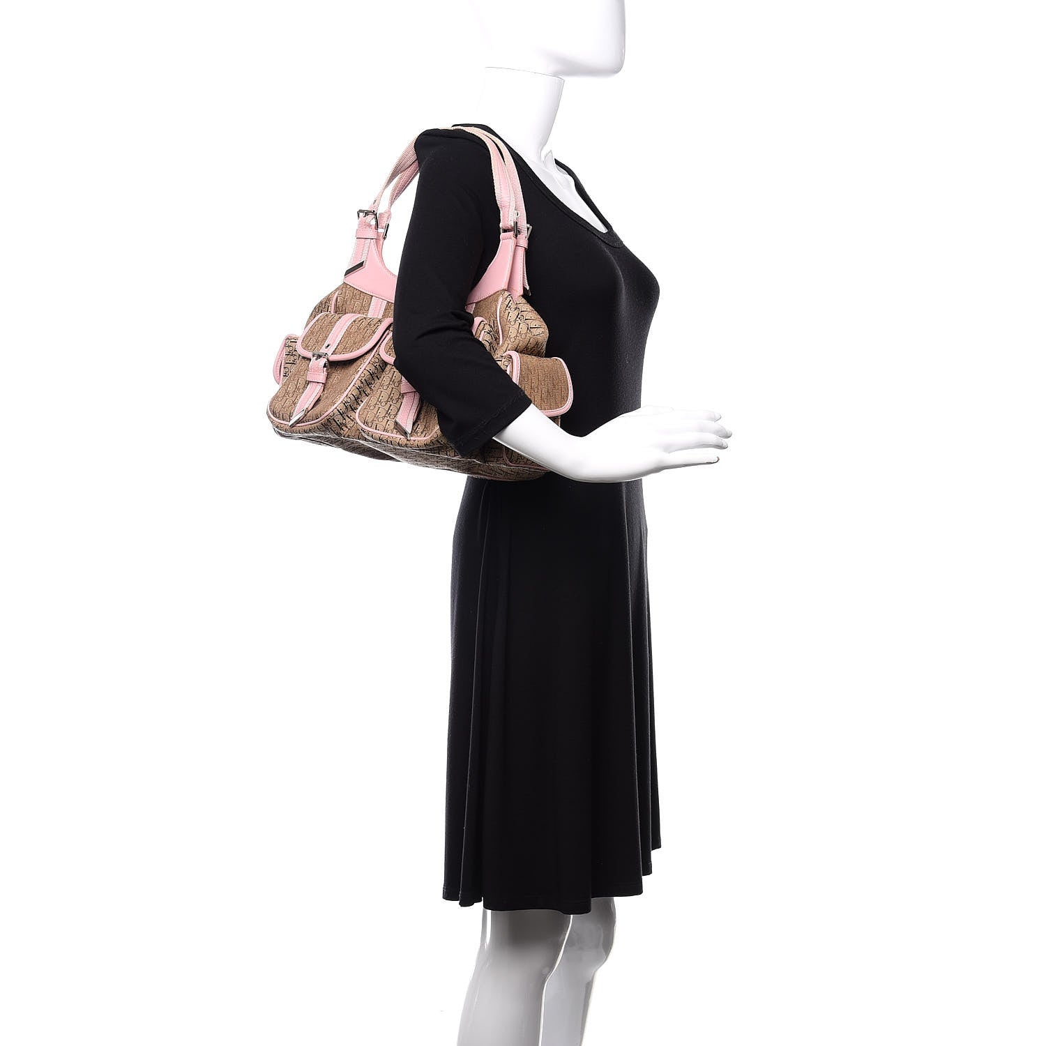 Christian Dior Monogram Tote Pink Beige 2 of 12