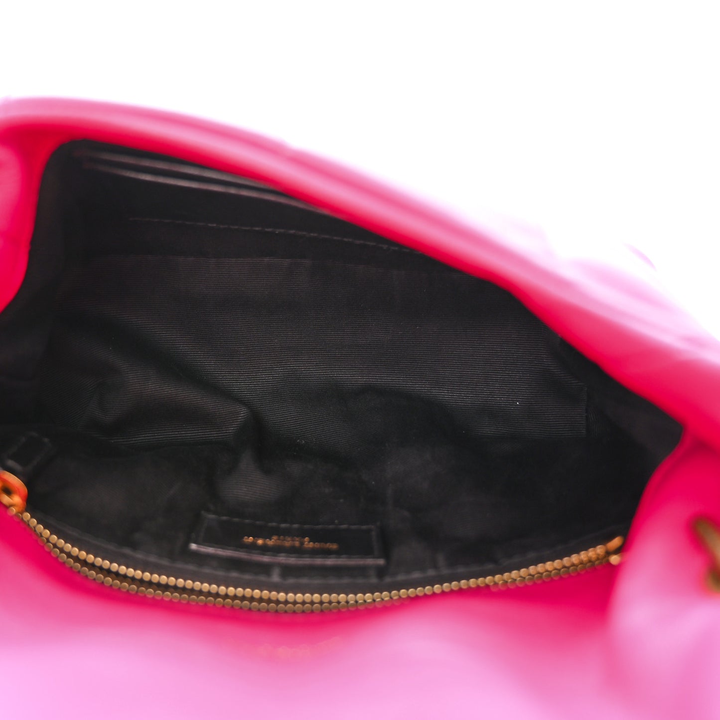 Lambskin Quilted Toy Loulou Puffer Monogram Chain Satchel Bubblegum
