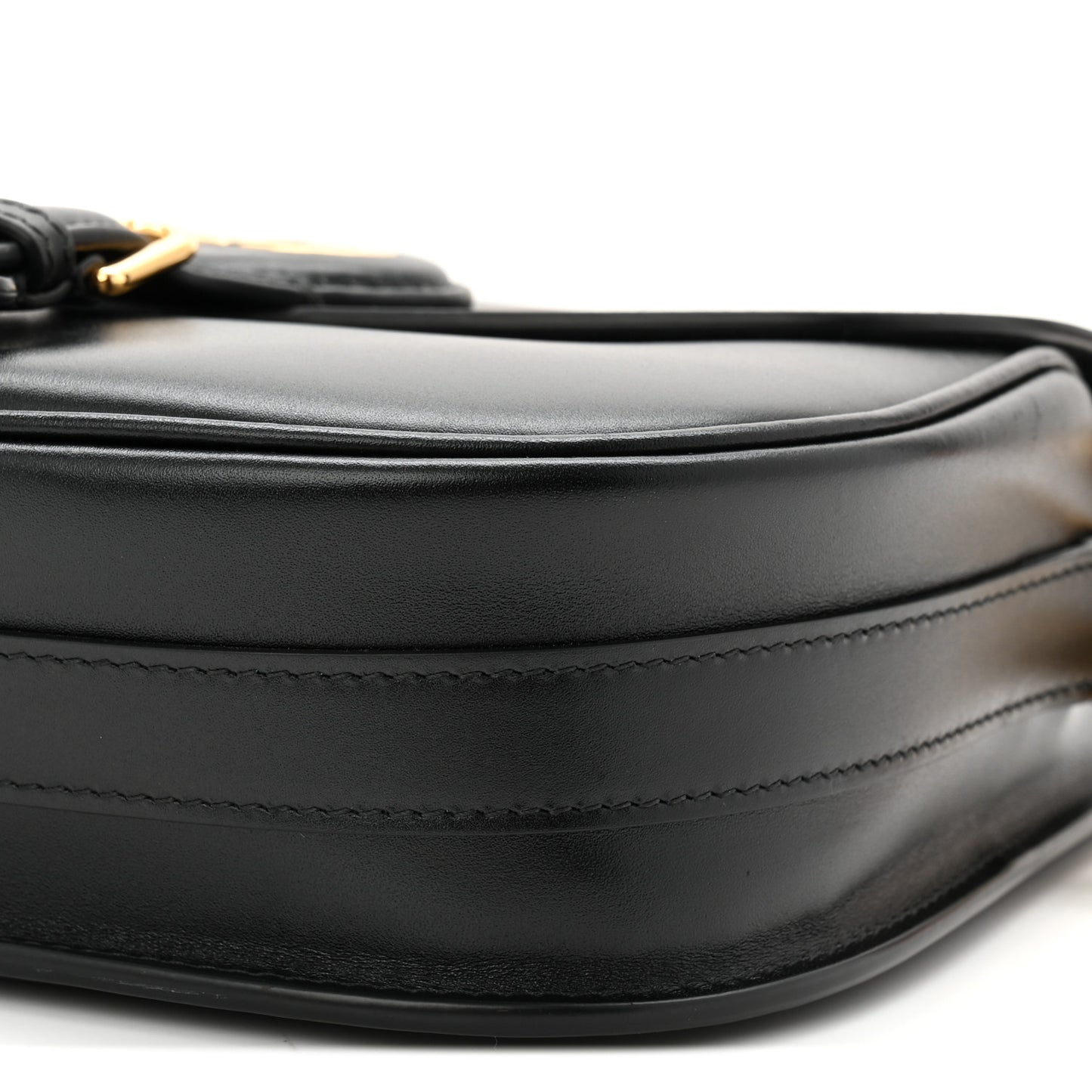 Box Calfskin Medium Bobby Flap Black