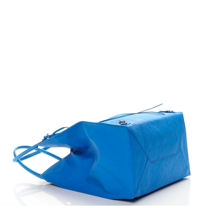 Balenciaga Veau Papier Basket Tote Bleu 15 of 17