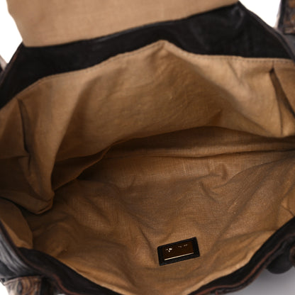 Fendi Zucca Nappa Nuvolata Vitello Tortuga Spy Tobacco Moro 5 of 13