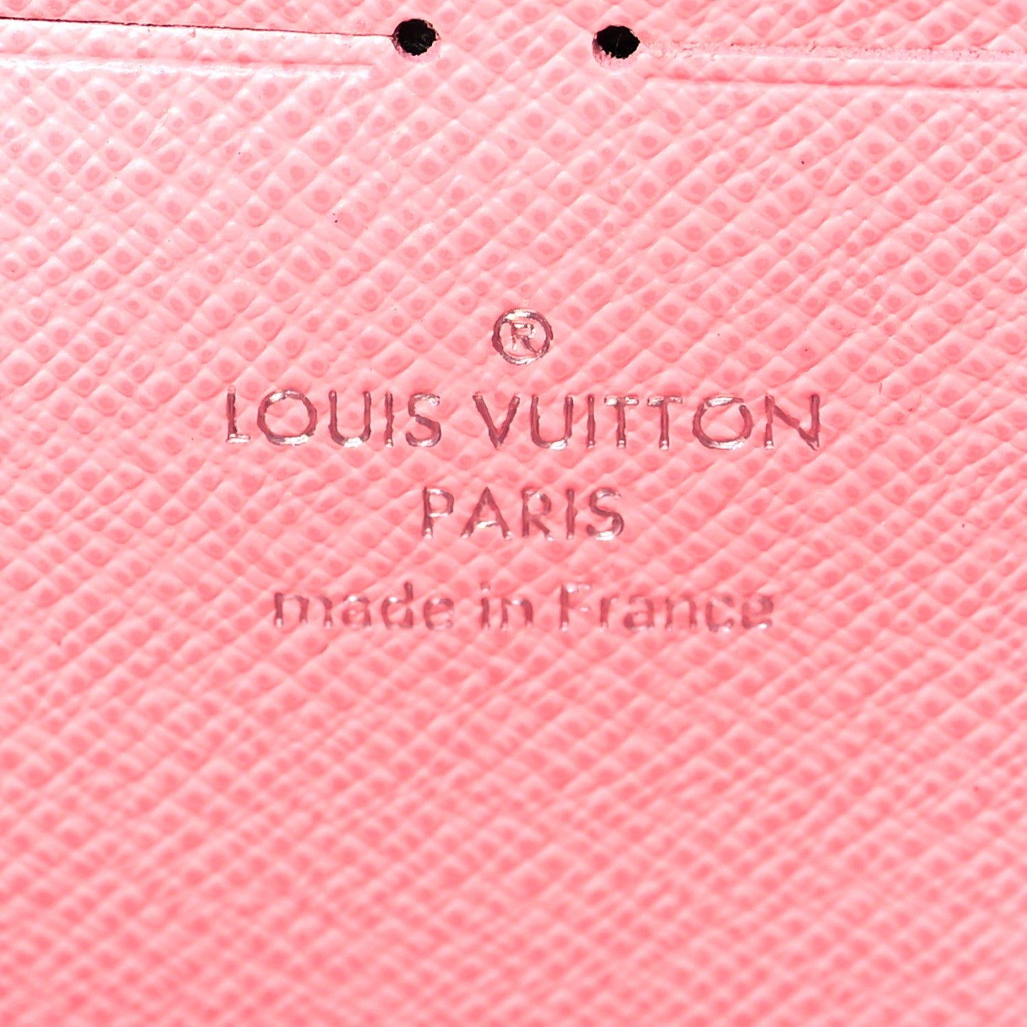 Epi Chain Flower Print Zippy Wallet Pink