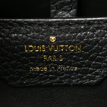 Louis Vuitton Taurillon Studded Capucines PM Black 6 of 9