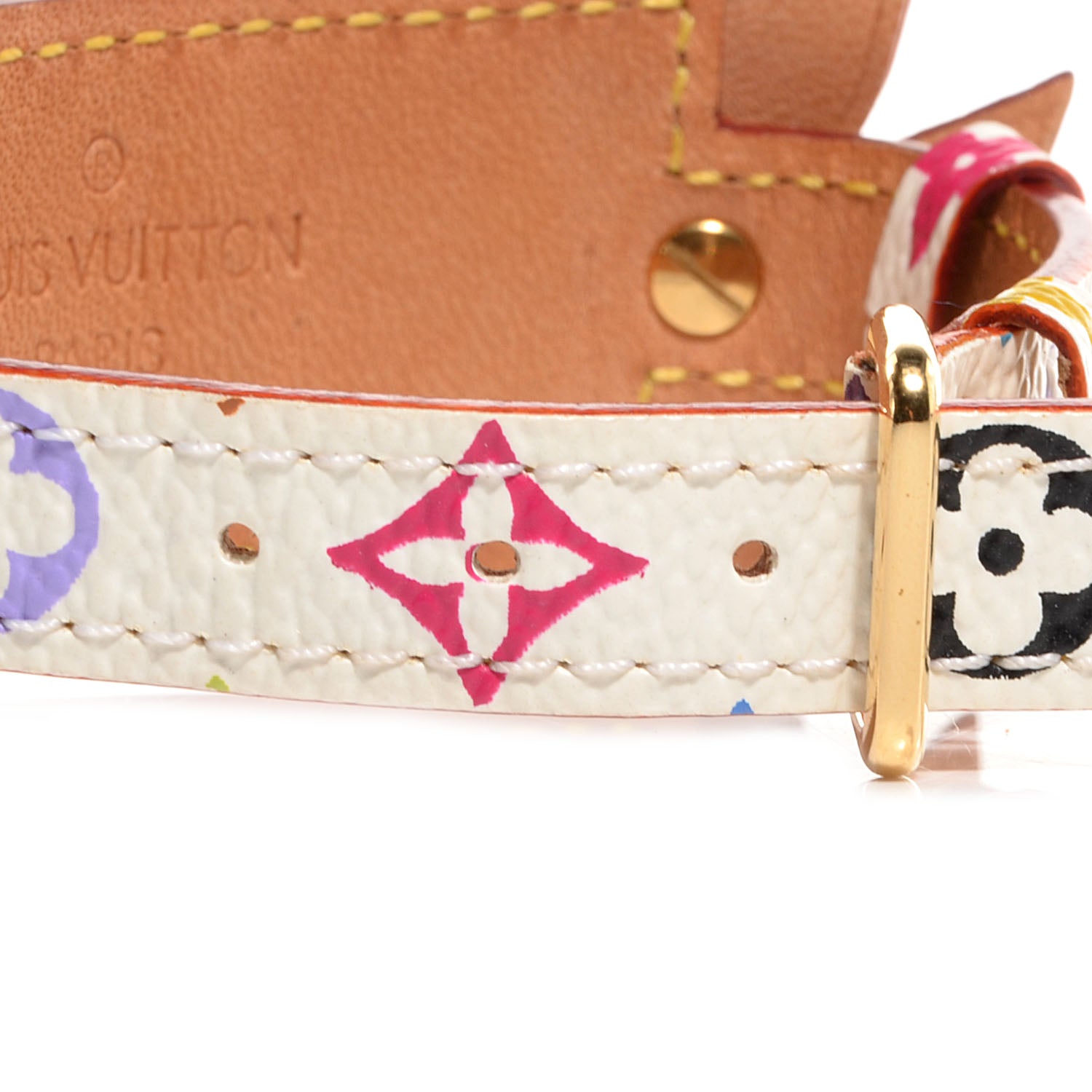 Louis Vuitton Monogram Multicolor Address Wish Bracelet White 6 of 7