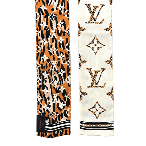 Silk Monogram Giant Jungle Bandeau Ivory