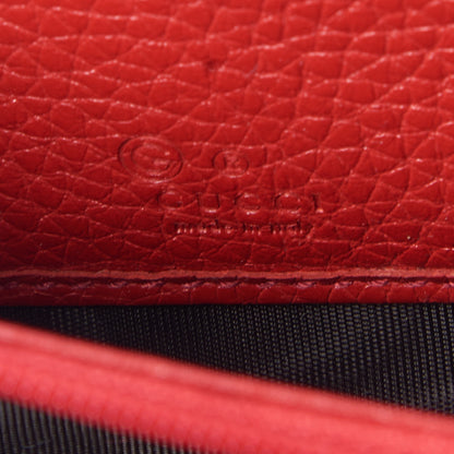 Gucci Pebbled Calfskin Small Soho Zip Around Wallet Red 7 of 9