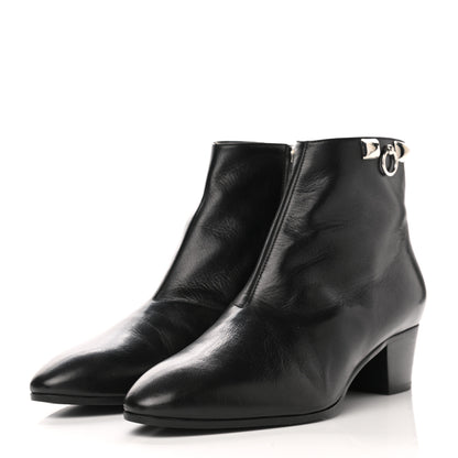 Hermes Goatskin Sixtine Ankle Boots 39.5 Black 3 of 8