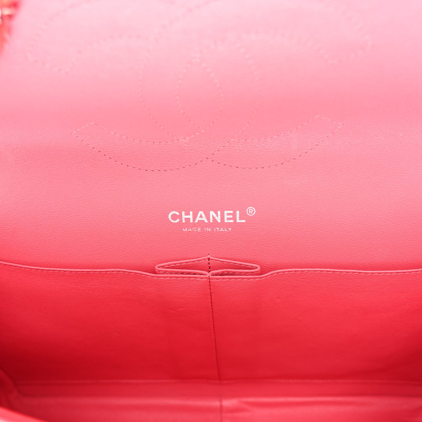 Patent Quilted Jumbo Double Flap Pink